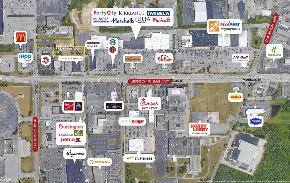 600 Jefferson Rd, Rochester, NY à louer - Aérien - Image 2 de 6