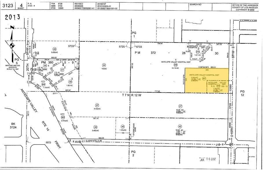 44105 15th St W, Lancaster, CA à louer - Plan cadastral - Image 3 de 10