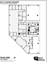 401 9th Ave SW, Calgary, AB à louer Plan d’étage- Image 1 de 1
