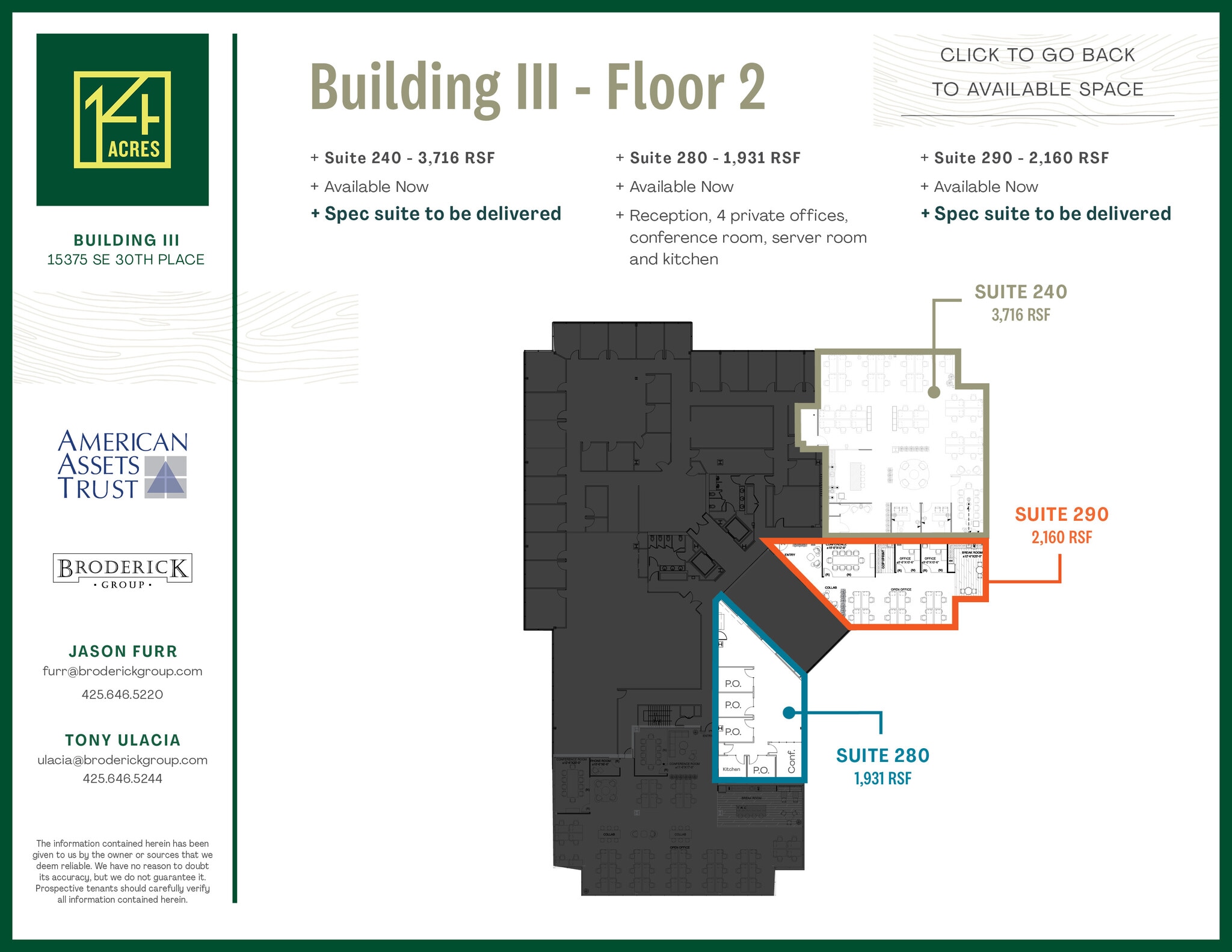 15325 SE 30th Pl, Bellevue, WA for lease Floor Plan- Image 1 of 1