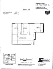 44 Gough St, San Francisco, CA à louer Plan de site- Image 1 de 1