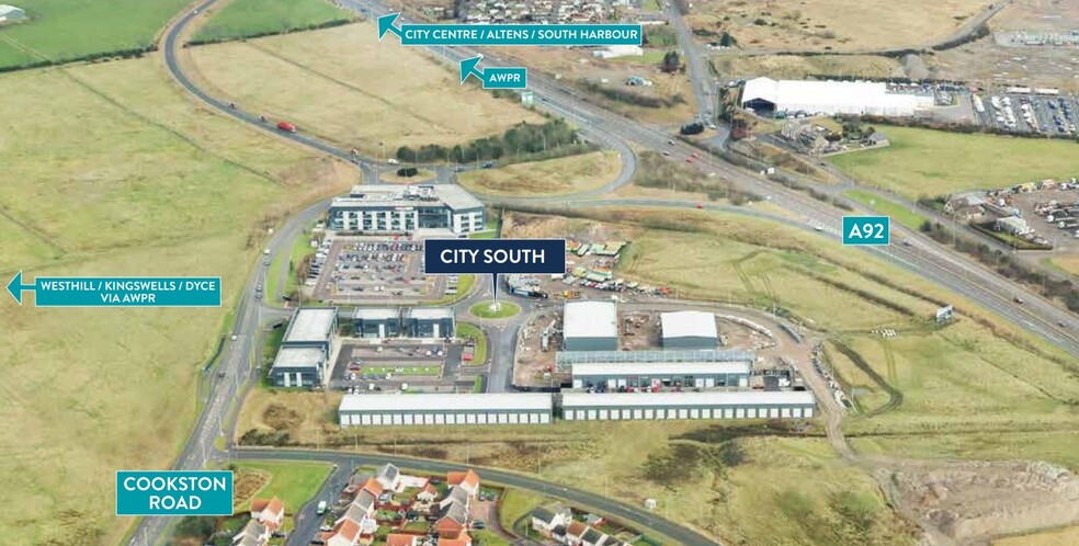 City South Office Park, Portlethen for lease - Aerial - Image 2 of 2