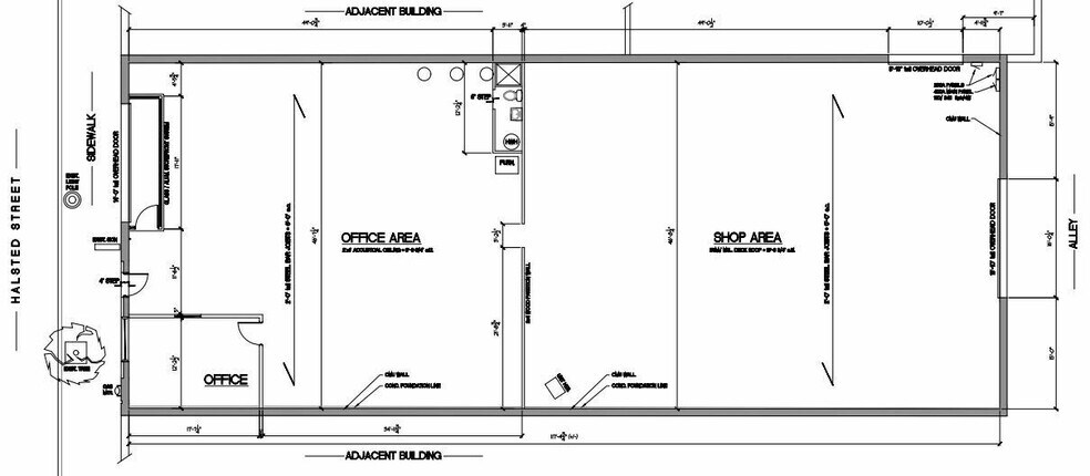 3633 S Halsted St, Chicago, IL à louer - Plan d’étage - Image 2 de 2