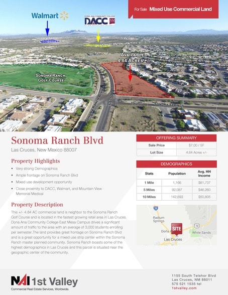 Sonoma Ranch Blvd, Las Cruces, NM à vendre - Autre - Image 2 de 3
