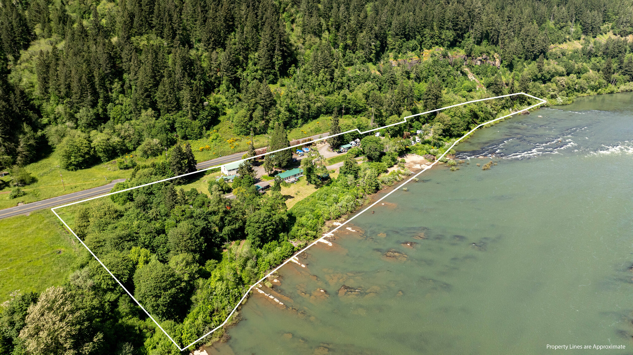 24828 Highway 38, Elkton, OR for sale Aerial- Image 1 of 7