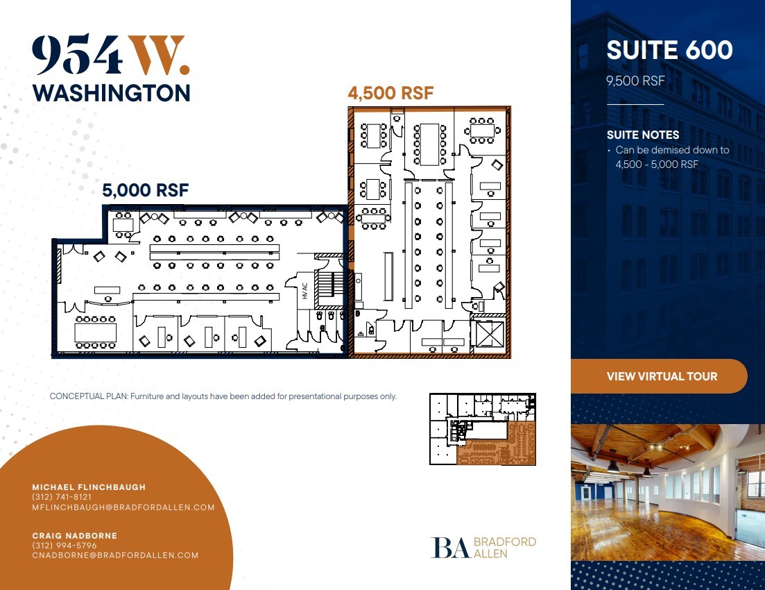 954 W Washington Blvd, Chicago, IL à louer Plan d’étage- Image 1 de 20