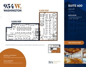 954 W Washington Blvd, Chicago, IL à louer Plan d’étage- Image 1 de 20