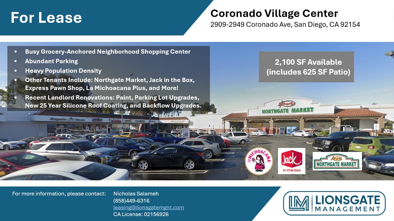 2909-2949 Coronado Ave, San Diego, CA for lease Other- Image 1 of 11