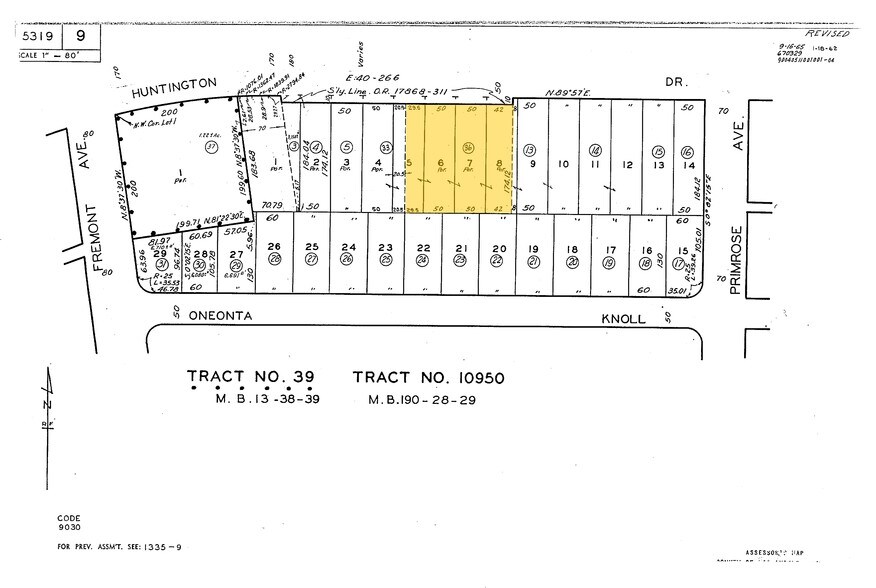 1499 Huntington Dr, South Pasadena, CA à louer - Plan cadastral - Image 2 de 3