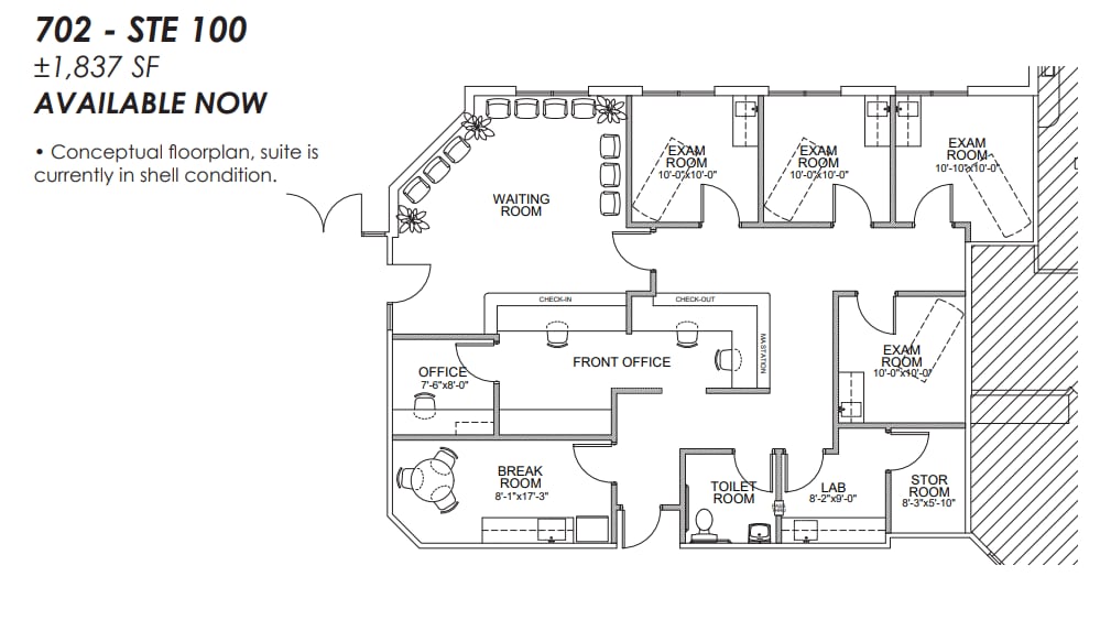 702 E Bell Rd, Phoenix, AZ for lease Floor Plan- Image 1 of 1