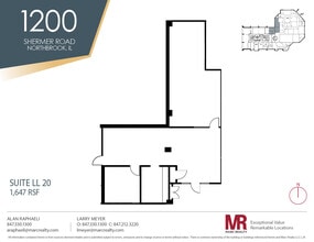 1200 Shermer Rd, Northbrook, IL à louer Plan d’étage- Image 1 de 1