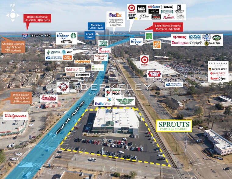 576 S Perkins Rd, Memphis, TN à vendre - Photo du bâtiment - Image 3 de 8