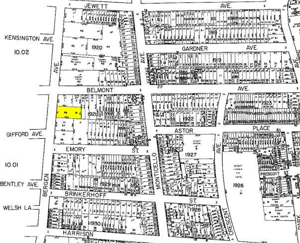 590 Bergen Ave, Jersey City, NJ for sale - Plat Map - Image 2 of 3