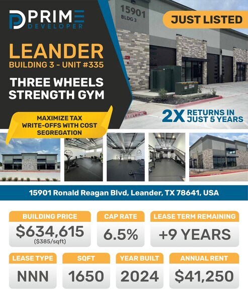 15893 Ronald W Reagan Blvd, Leander, TX à vendre - Photo du bâtiment - Image 1 de 16