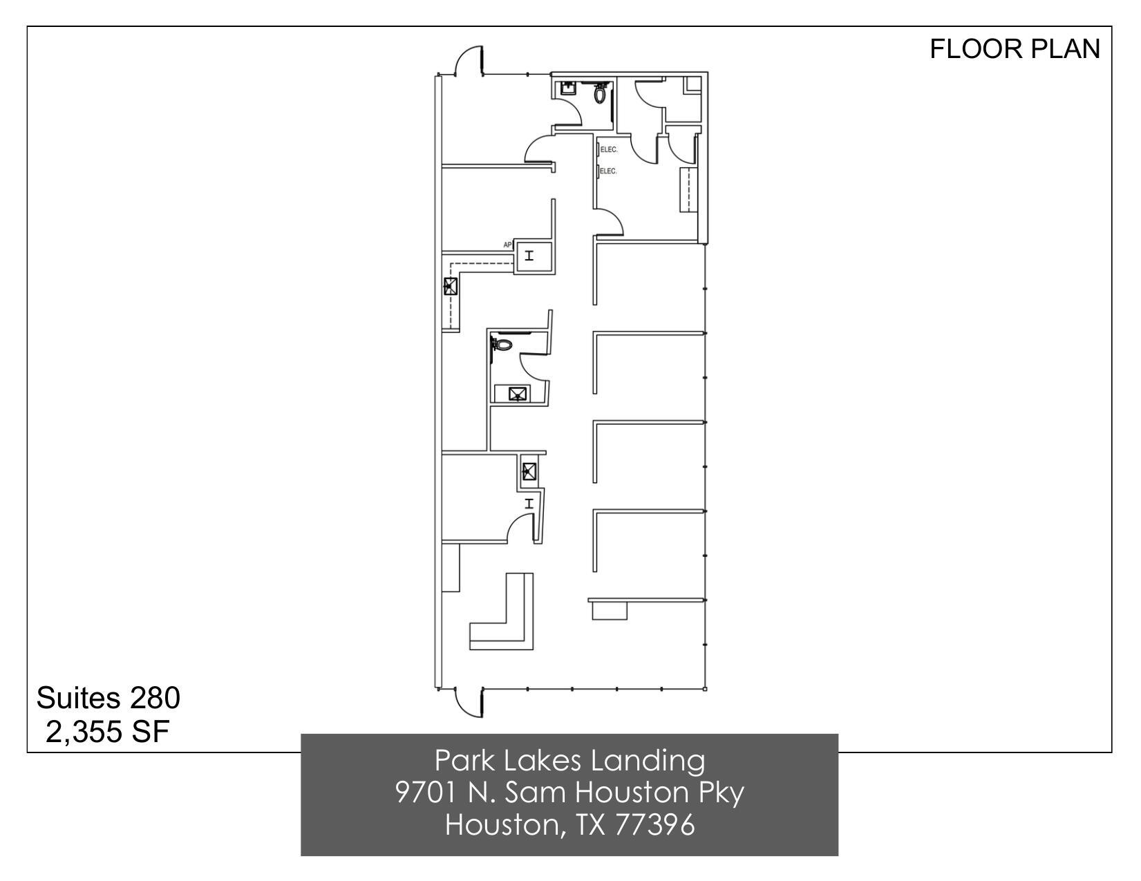 9701 N Sam Houston Pky, Humble, TX for lease Floor Plan- Image 1 of 1