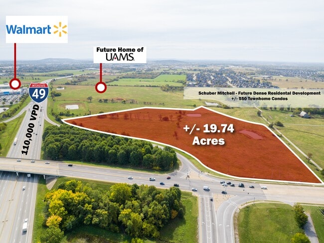 More details for W Pleasant Grove Rd, Rogers, AR - Land for Sale