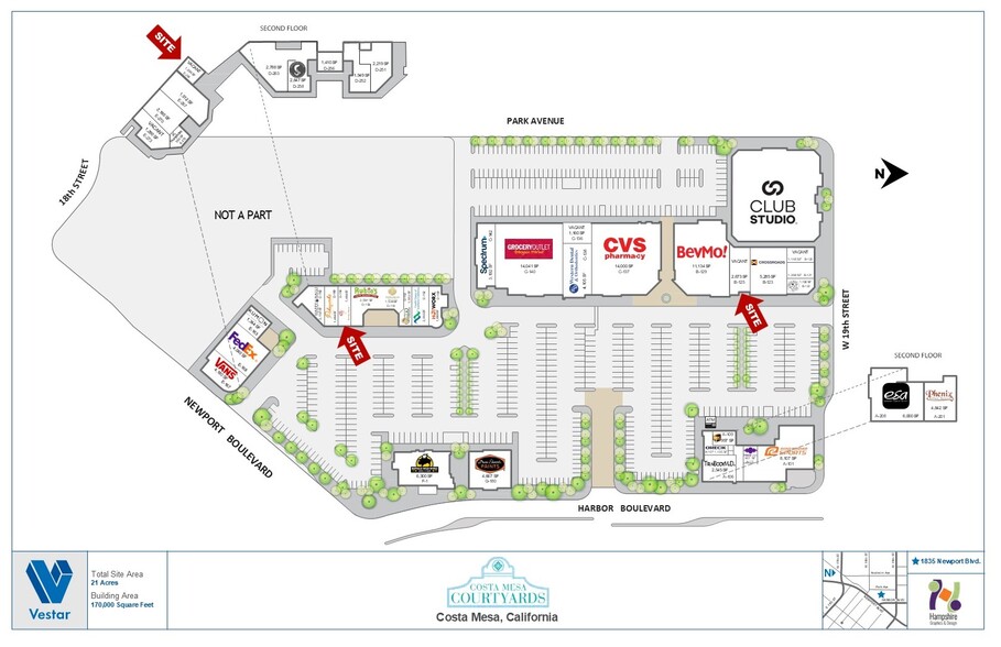 1835 Newport Blvd, Costa Mesa, CA for lease - Site Plan - Image 2 of 6