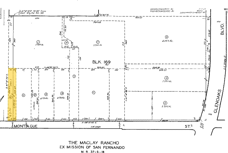 12217 Montague St, Pacoima, CA for sale - Plat Map - Image 3 of 3