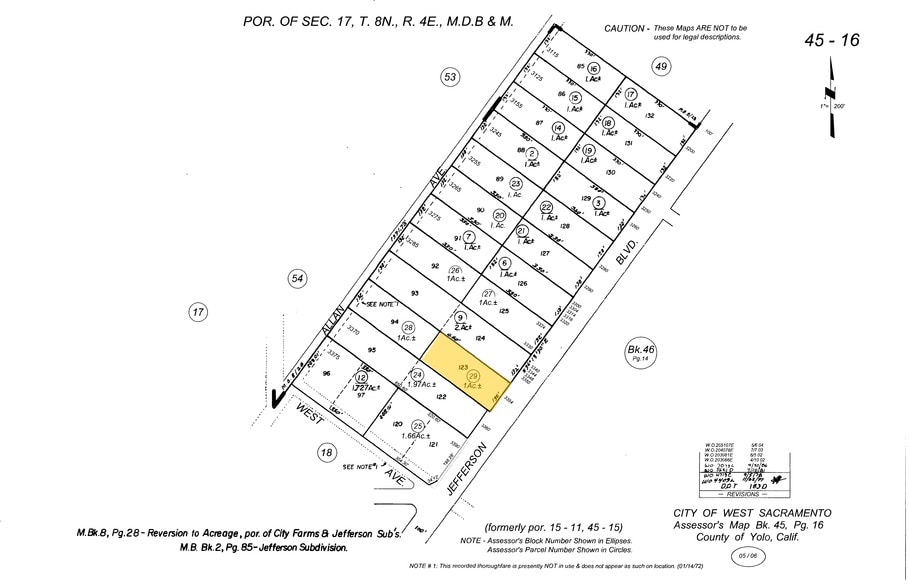 3354 Jefferson Blvd, West Sacramento, CA à vendre - Plan cadastral - Image 2 de 2