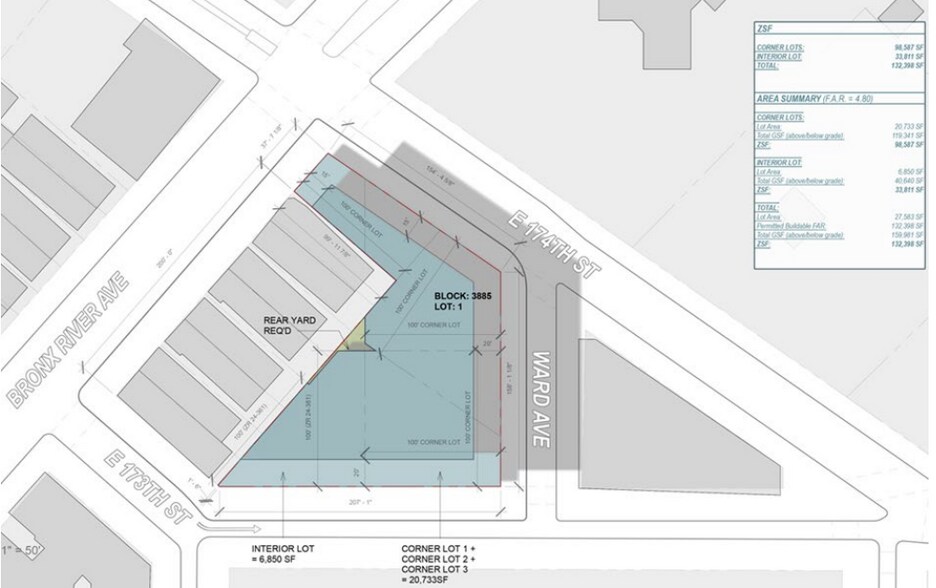 1544 E 174th St, Bronx, NY à vendre - Plan de site - Image 3 de 3