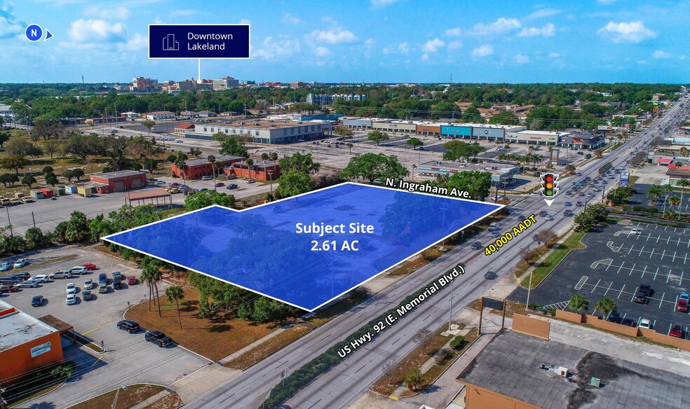 1005 E Memorial Blvd, Lakeland, FL for lease - Aerial - Image 1 of 6