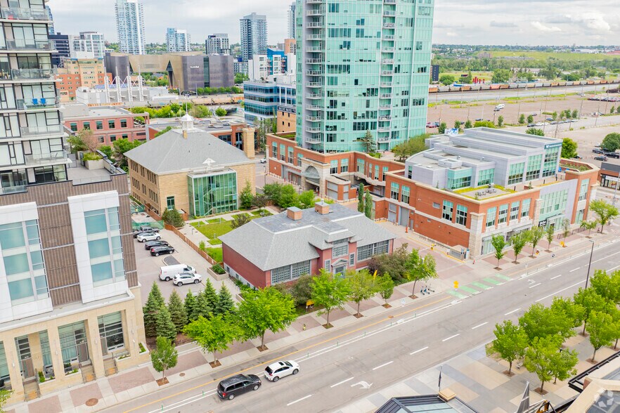 456 12th Ave SE, Calgary, AB for lease - Aerial - Image 3 of 3