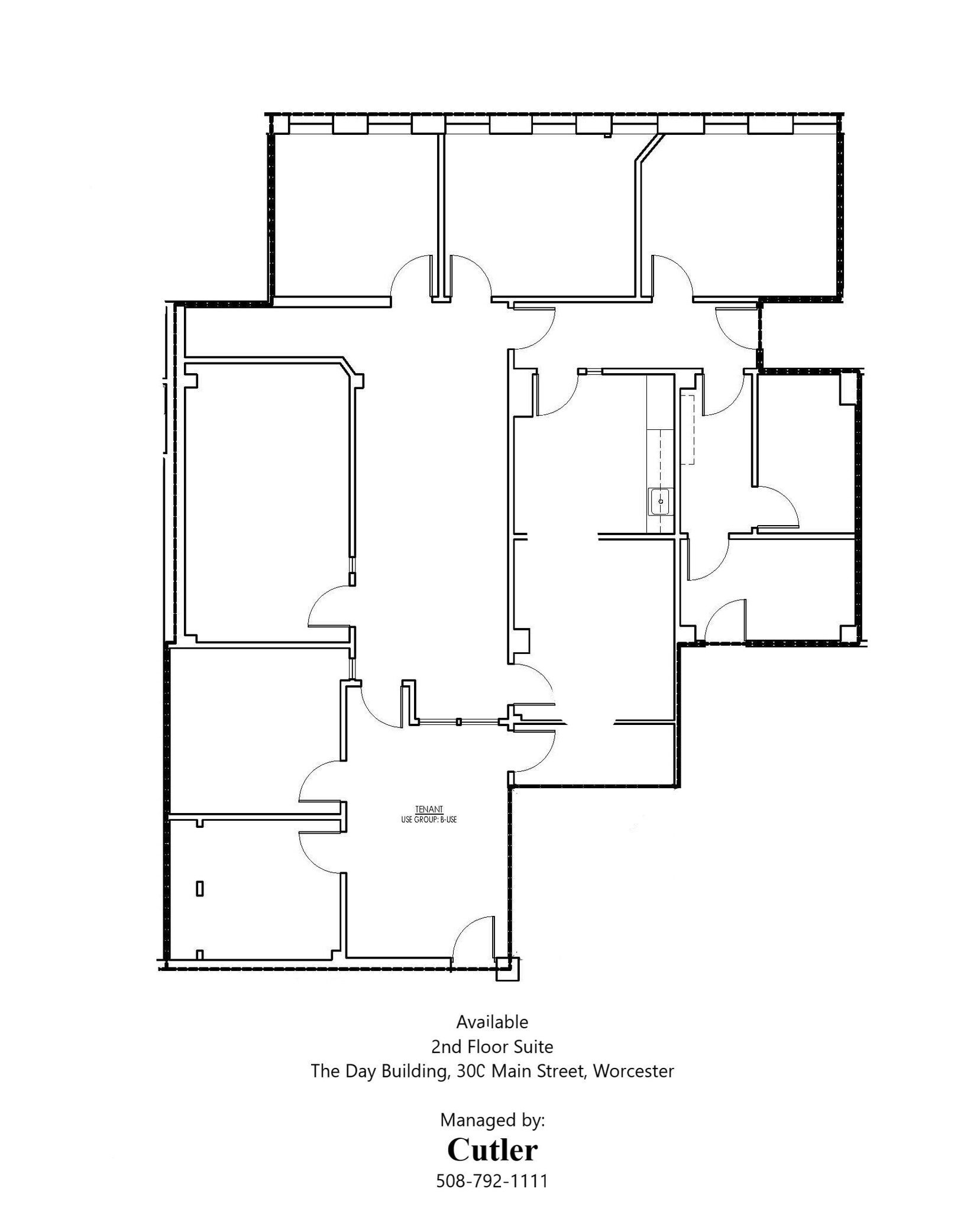 300-310 Main St, Worcester, MA for lease Floor Plan- Image 1 of 2