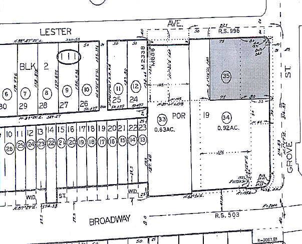 3434 Grove St, Lemon Grove, CA à louer - Plan cadastral - Image 3 de 4