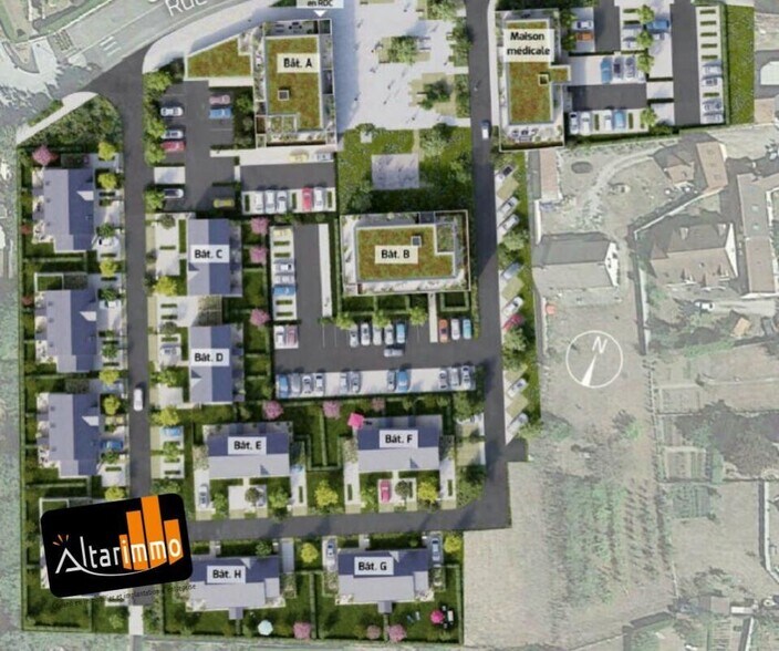 Bureau dans Barjouville à louer - Plan de site - Image 2 de 4