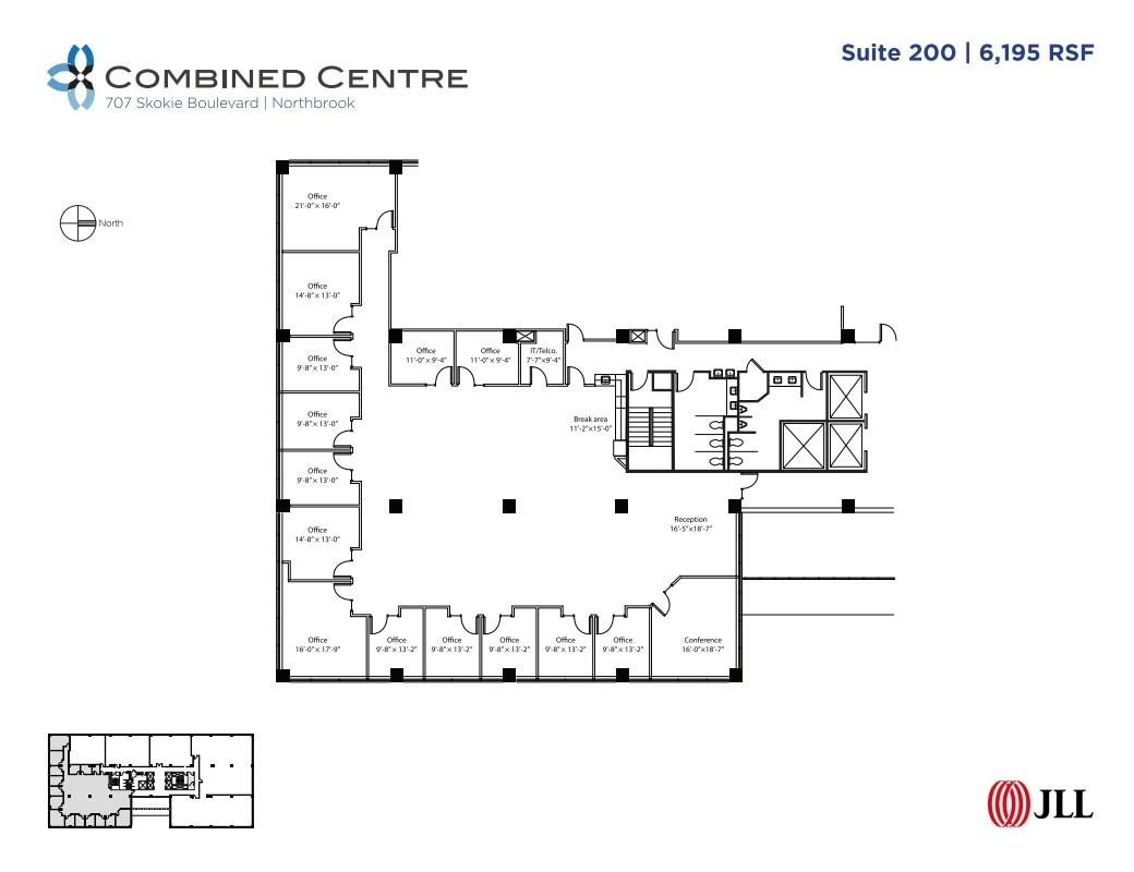 707 Skokie Blvd, Northbrook, IL for lease Floor Plan- Image 1 of 1