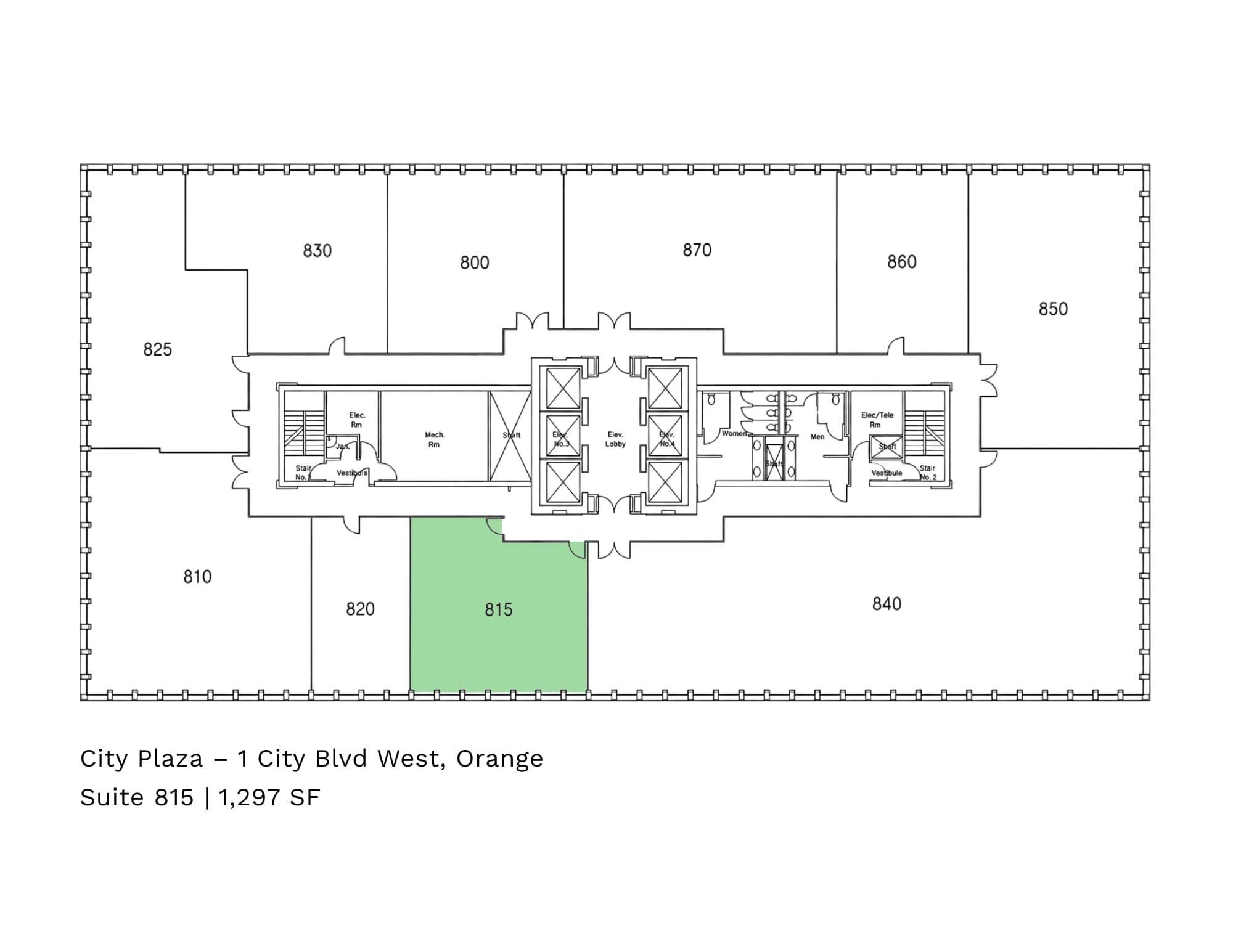 1 City Blvd W, Orange, CA for lease Floor Plan- Image 1 of 4