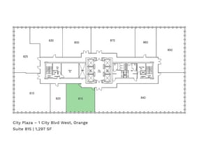 1 City Blvd W, Orange, CA for lease Floor Plan- Image 1 of 4