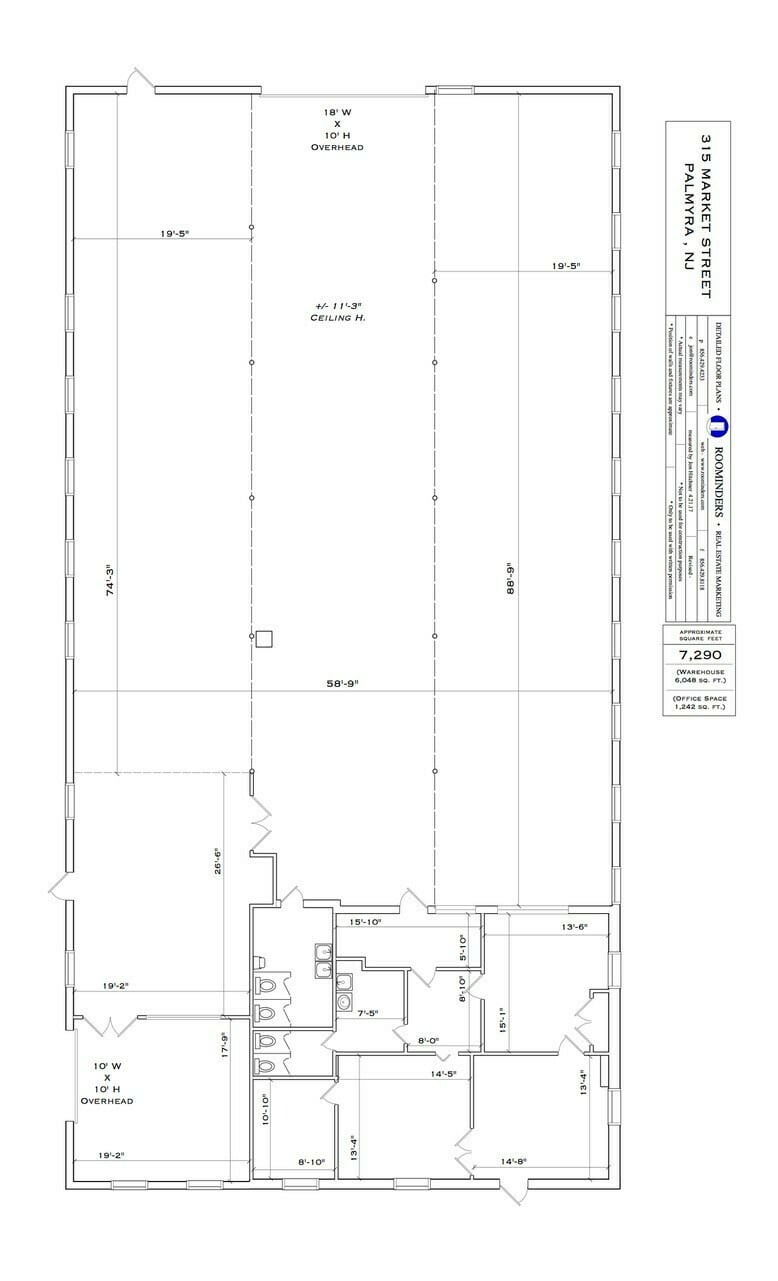 315 Market St, Palmyra, NJ à louer Plan d’étage- Image 1 de 1