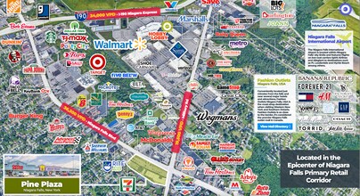 8207-8351 Niagara Falls Blvd, Niagara Falls, NY - AÉRIEN Vue de la carte