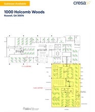 1000 Holcomb Woods Pky, Roswell, GA à louer Plan d’étage- Image 1 de 1