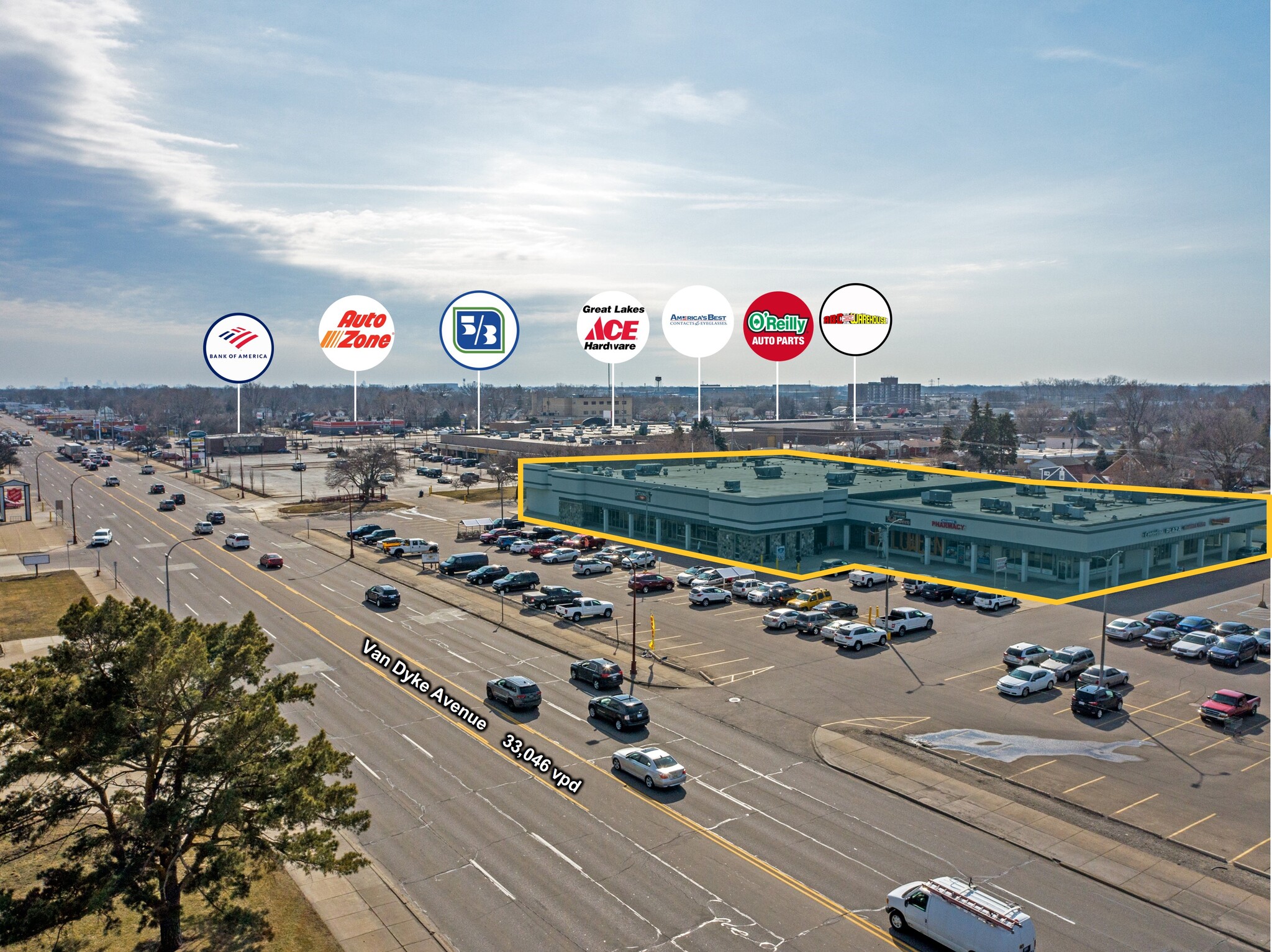 25225-25403 Van Dyke, Center Line, MI for lease Building Photo- Image 1 of 5
