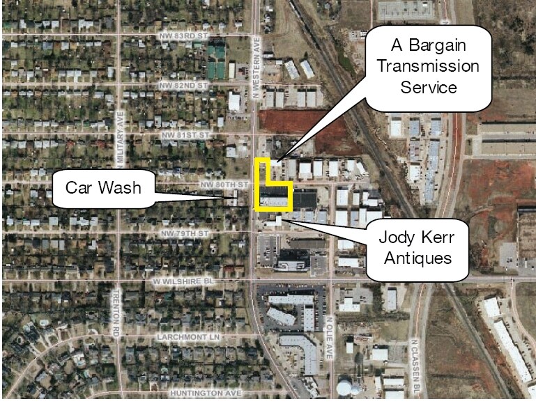 8014 N Western Ave, Oklahoma City, OK à louer - Aérien - Image 2 de 6
