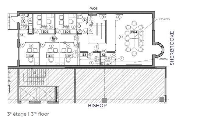 1428-1430 Rue Sherbrooke O O, Montréal, QC à louer Plan d’étage- Image 1 de 1