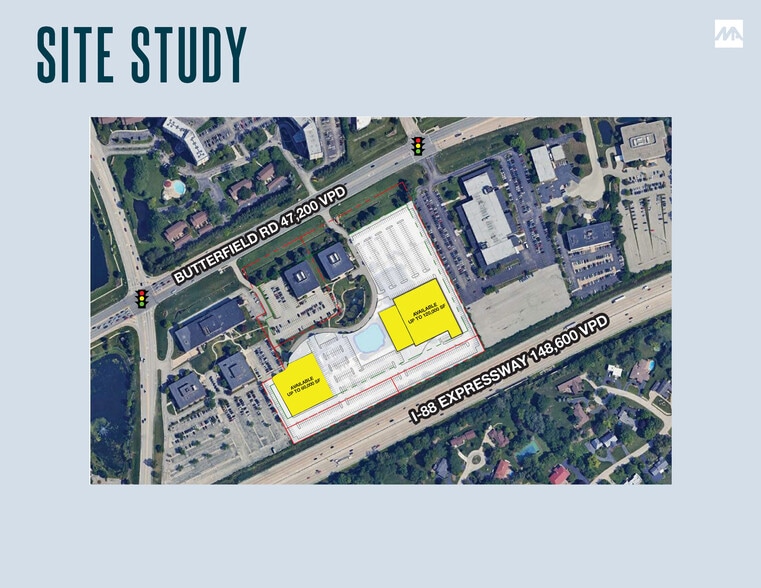 Butterfield Rd & Meyers Rd, Oak Brook, IL à louer - Photo du bâtiment - Image 2 de 7