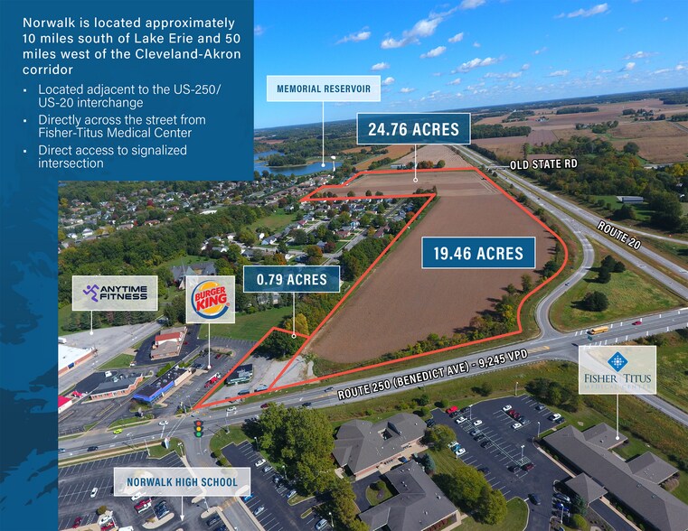 285 Benedict Ave, Norwalk, OH for sale - Aerial - Image 2 of 6