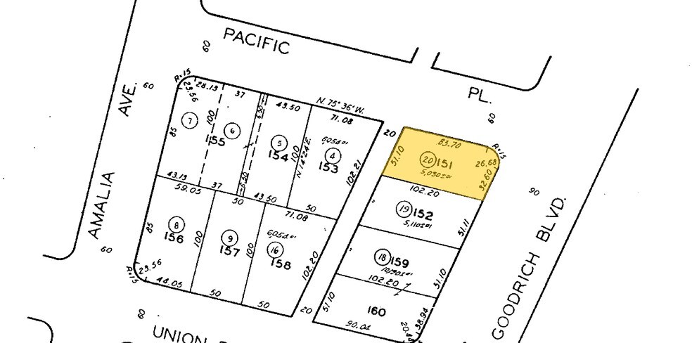 1257 Goodrich Blvd, Commerce, CA à vendre - Plan cadastral - Image 3 de 3