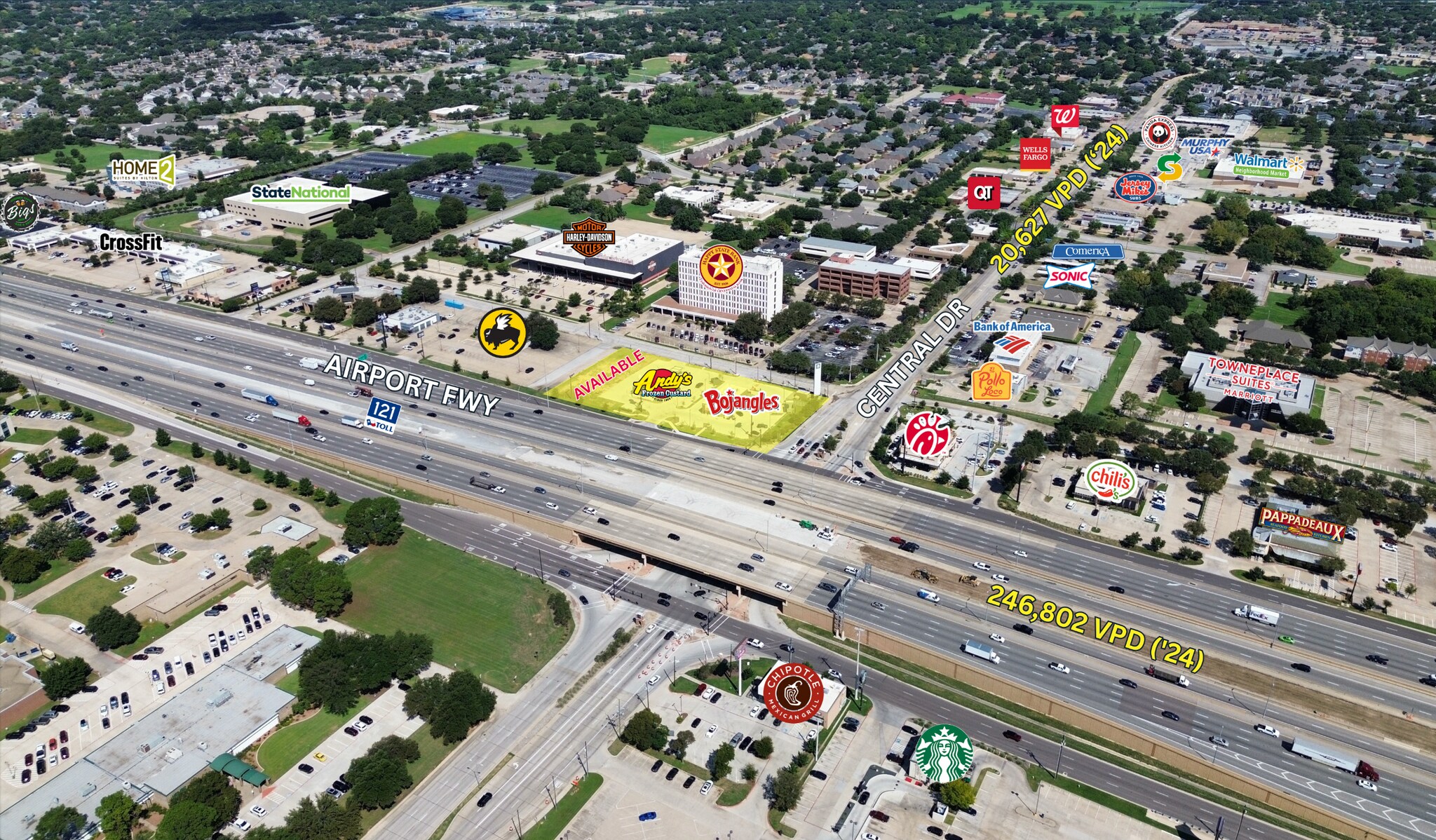 1953 Airport Fwy, Bedford, TX à vendre Aérien- Image 1 de 5