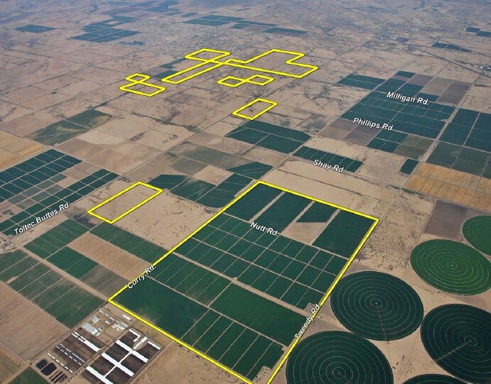 Milligan Rd & Curry Rd, Eloy, AZ for sale - Aerial - Image 2 of 3