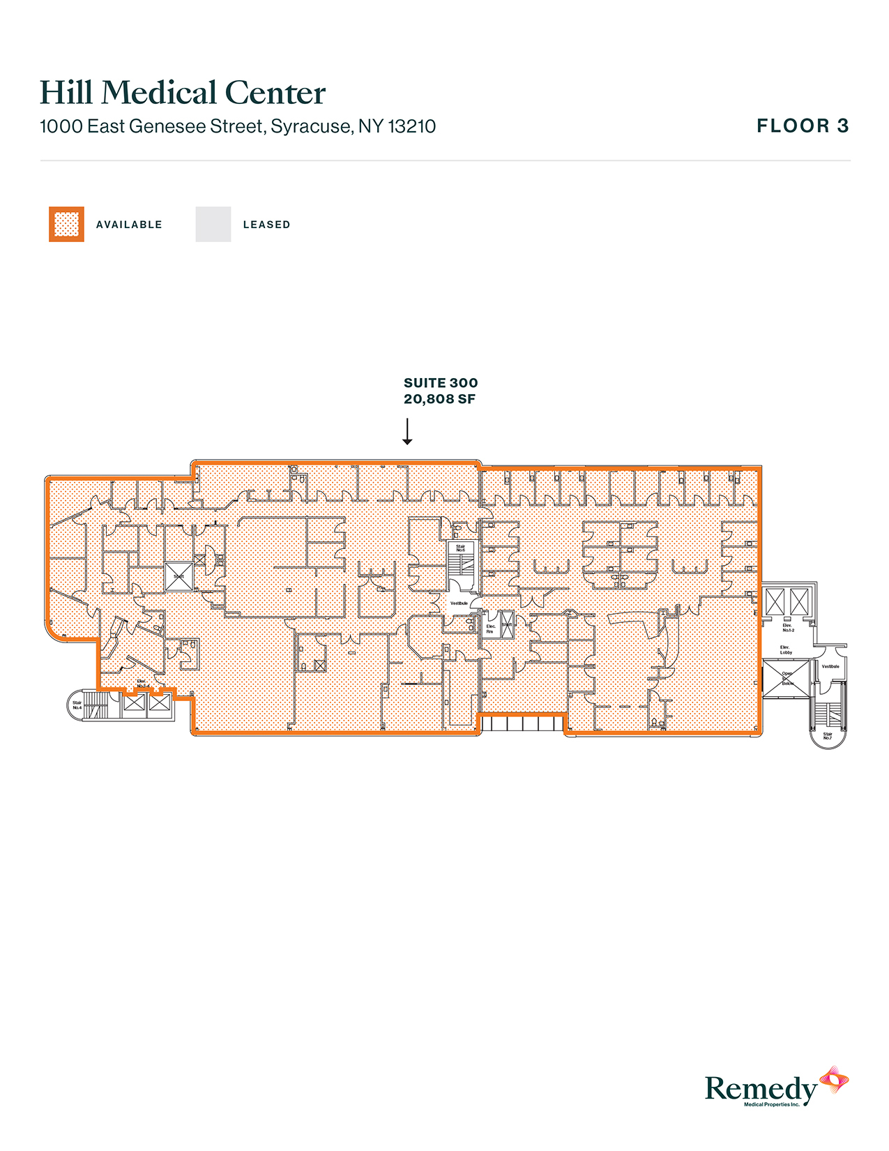 1000 E Genesee St, Syracuse, NY à louer Plan d’étage- Image 1 de 1