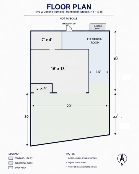 146 W Jericho Tpke, Huntington Station, NY for lease - Floor Plan - Image 2 of 9