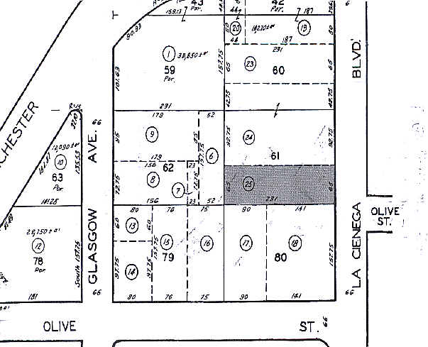8509 S La Cienega Blvd, Inglewood, CA à vendre - Plan cadastral - Image 3 de 3