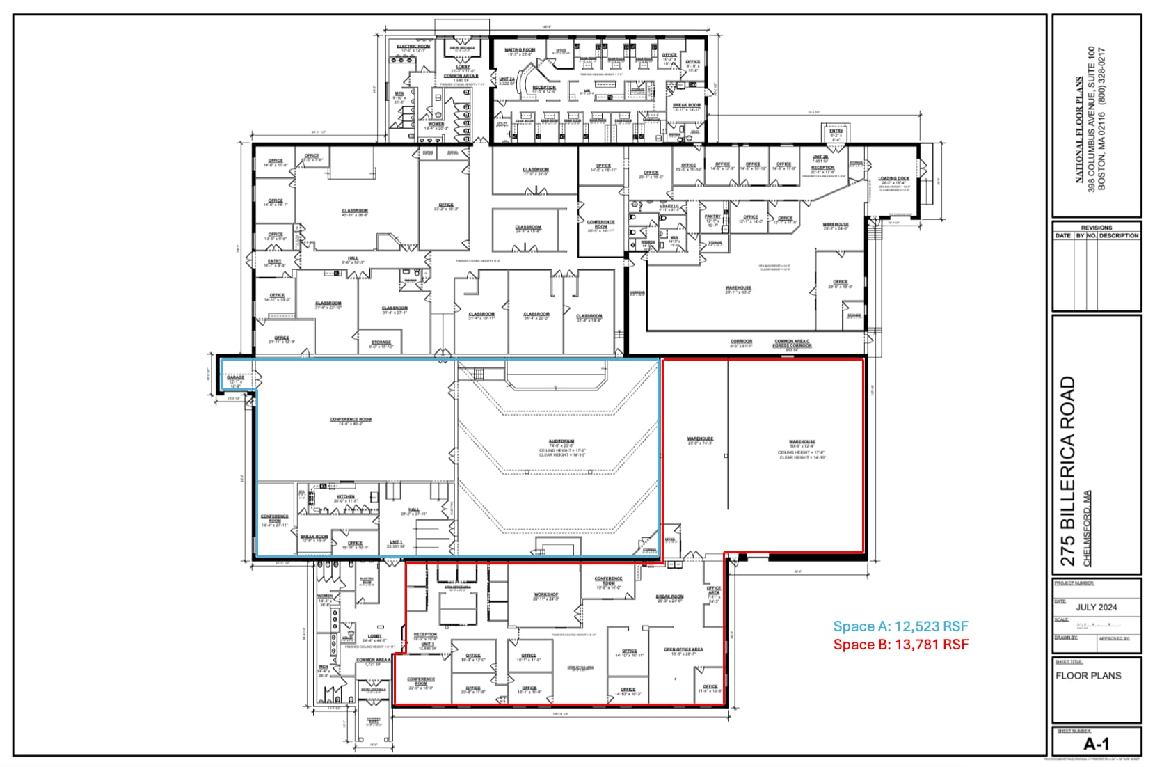 275 Billerica Rd, Chelmsford, MA for lease Floor Plan- Image 1 of 1