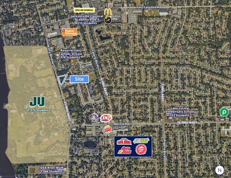 3235 University N blvd, Jacksonville, FL à vendre - Photo du bâtiment - Image 2 de 2