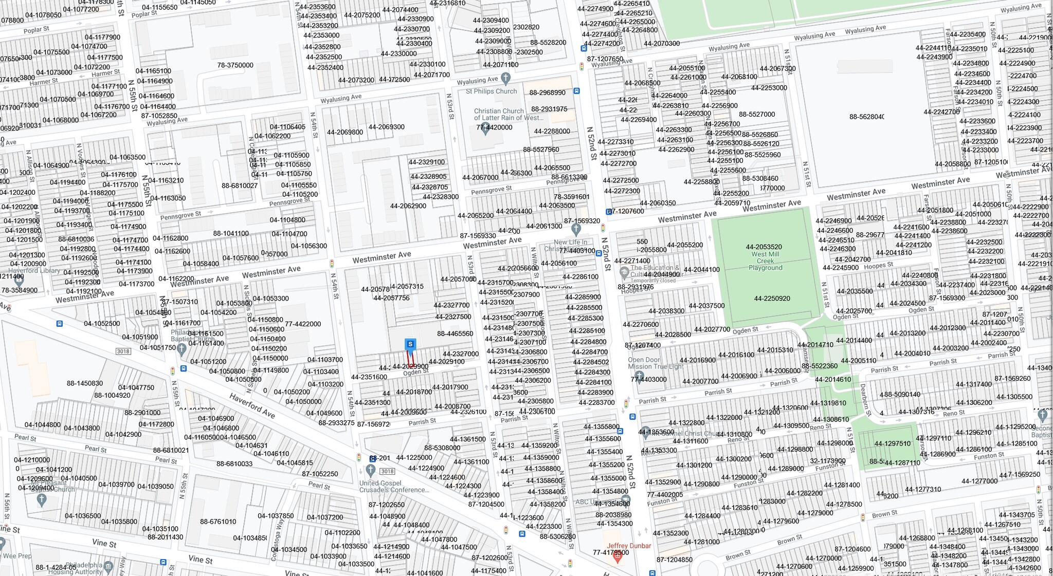 5327 Ogden St, Philadelphia, PA for sale Plat Map- Image 1 of 2