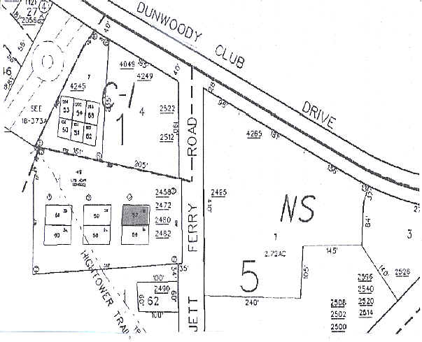 2494 Jett Ferry Rd, Dunwoody, GA à louer - Plan cadastral - Image 3 de 3